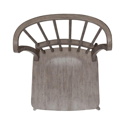Liberty Furniture - River Place Windsor Back Side Chair  in Riverstone Gray & Tobacco - 237G-C1000S veiw 6