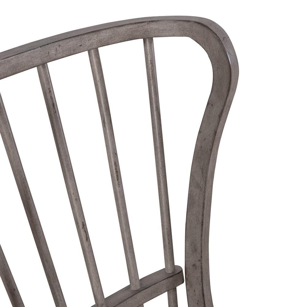 Liberty Furniture - River Place Windsor Back Side Chair  in Riverstone Gray & Tobacco - 237G-C1000S veiw 7