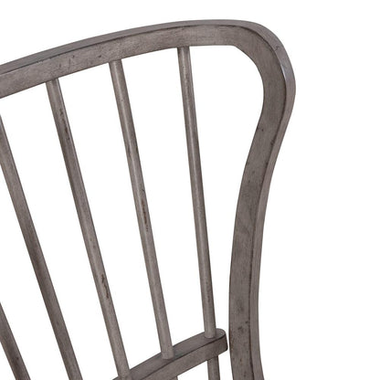 Liberty Furniture - River Place Windsor Back Side Chair  in Riverstone Gray & Tobacco - 237G-C1000S veiw 7