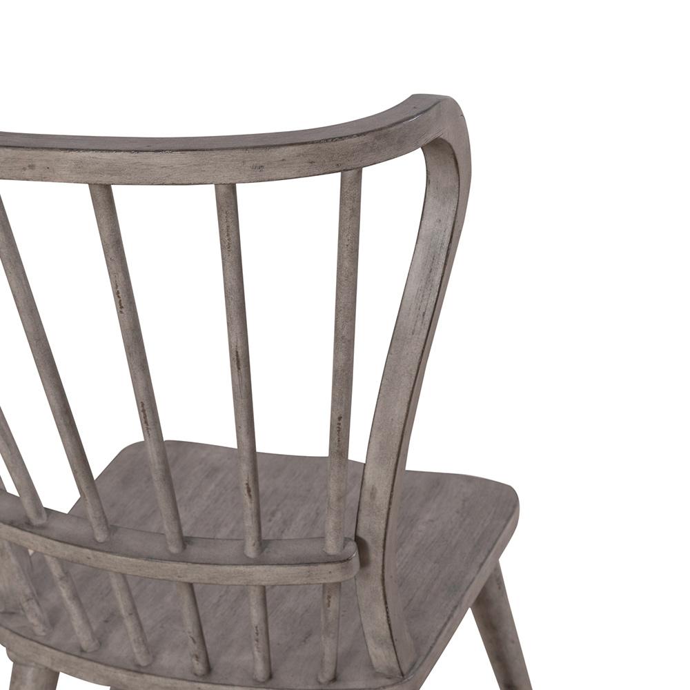 Liberty Furniture - River Place Windsor Back Side Chair  in Riverstone Gray & Tobacco - 237G-C1000S veiw 8