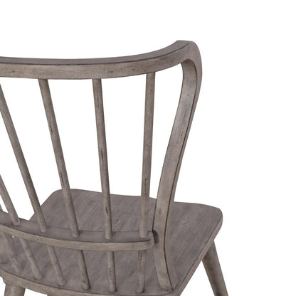 Liberty Furniture - River Place Windsor Back Side Chair  in Riverstone Gray & Tobacco - 237G-C1000S veiw 8