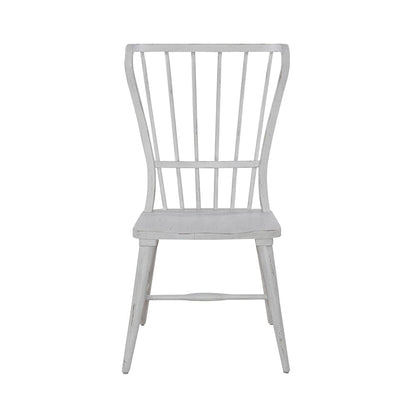 Liberty Furniture - River Place Windsor Back Side Chair  in Riverstone White & Tobacco - 237-C1000S veiw 3