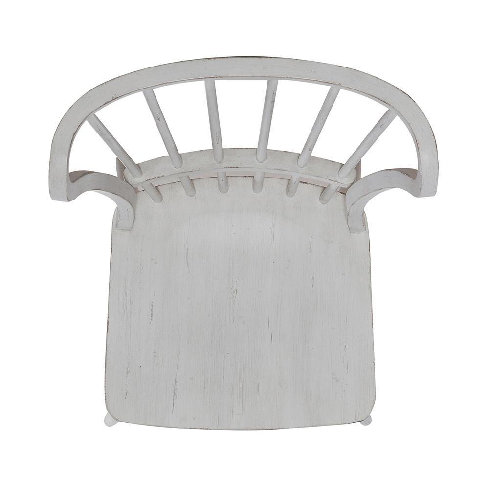 Liberty Furniture - River Place Windsor Back Side Chair  in Riverstone White & Tobacco - 237-C1000S veiw 6