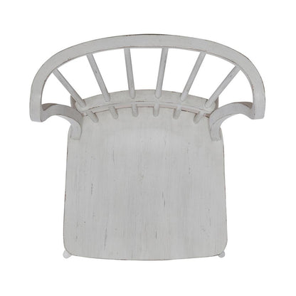 Liberty Furniture - River Place Windsor Back Side Chair  in Riverstone White & Tobacco - 237-C1000S veiw 6