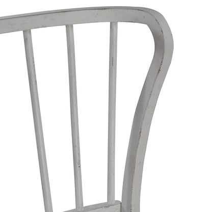 Liberty Furniture - River Place Windsor Back Side Chair  in Riverstone White & Tobacco - 237-C1000S veiw 7