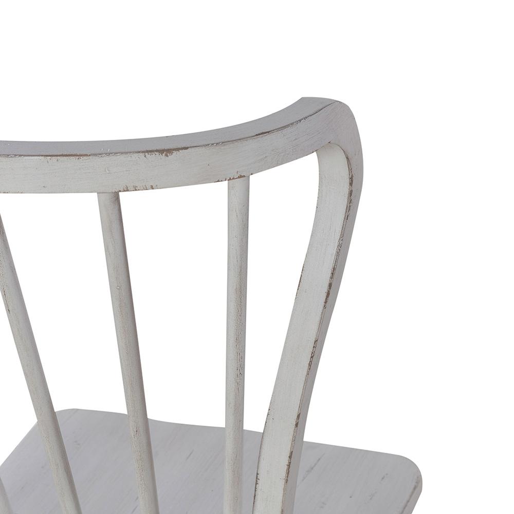 Liberty Furniture - River Place Windsor Back Side Chair  in Riverstone White & Tobacco - 237-C1000S veiw 8