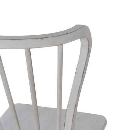 Liberty Furniture - River Place Windsor Back Side Chair  in Riverstone White & Tobacco - 237-C1000S veiw 8