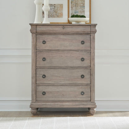 Liberty Furniture - Rustic Traditions 5 Drawer Chest - 589WT-BR41 view 2