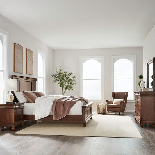 Liberty Furniture - Rustic Traditions Queen Panel Bed, Dresser & Mirror, Night Stand - 589-BR-QPBDMN view 1