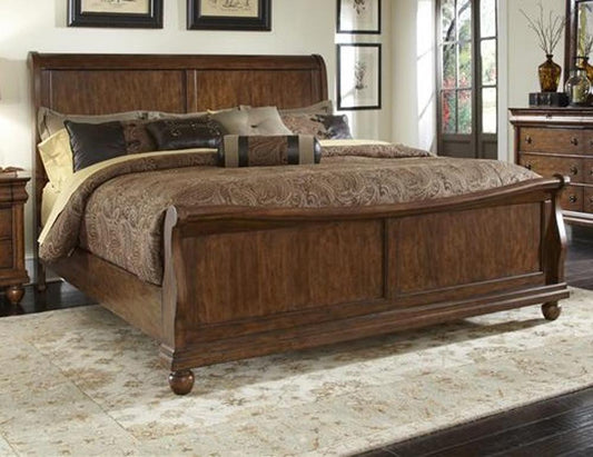 Liberty Furniture - Rustic Traditions Queen Sleigh Bed - 589-BR-QSL veiw 1