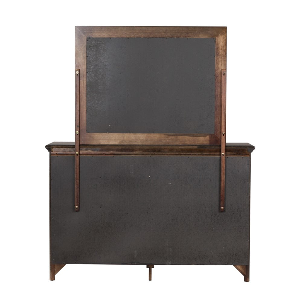 Liberty Furniture - Saddlebrook Dresser & Mirror - 184-BR-DM veiw 5