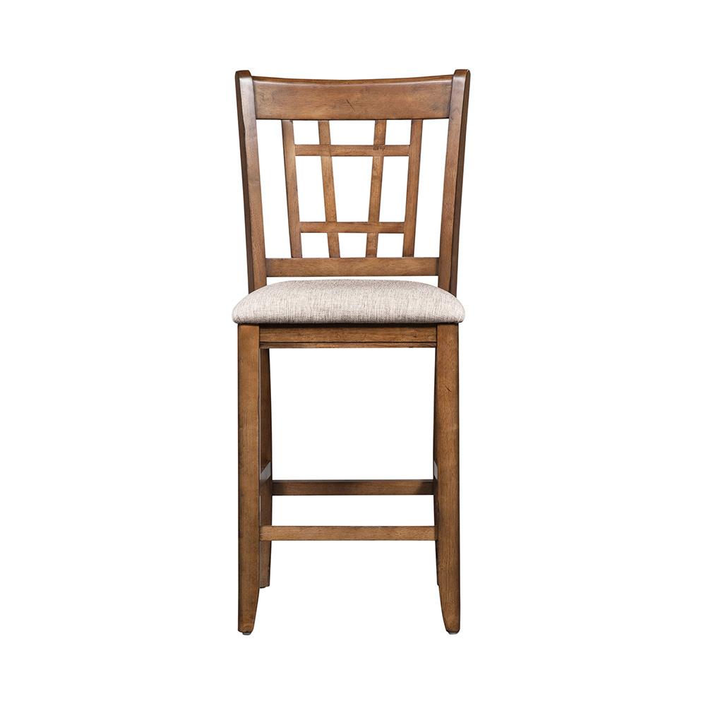 Liberty Furniture - Santa Rosa 24 Inch Lattice Back Counter Chair in Antique Honey - 227-B920124 veiw 3