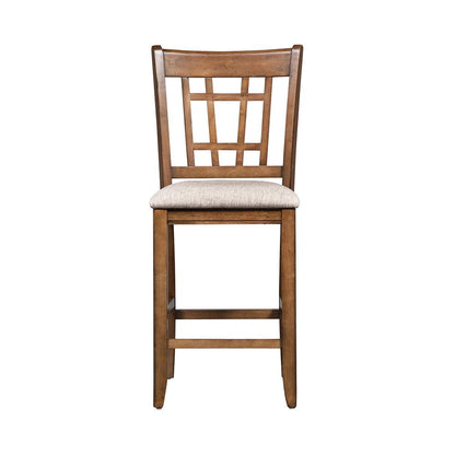 Liberty Furniture - Santa Rosa 24 Inch Lattice Back Counter Chair in Antique Honey - 227-B920124 veiw 3