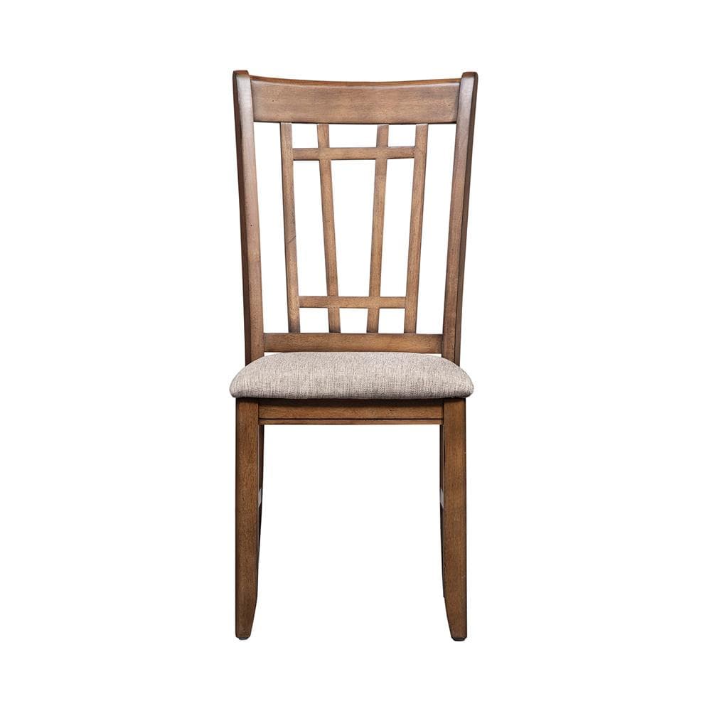 Liberty Furniture - Santa Rosa Lattice Back Side Chair in Antique Honey - 227-C9201S veiw 3