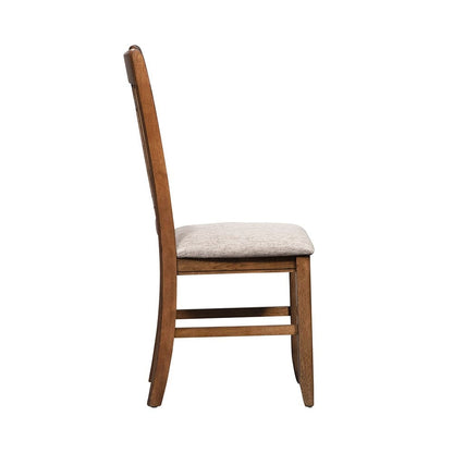 Liberty Furniture - Santa Rosa Lattice Back Side Chair in Antique Honey - 227-C9201S veiw 4