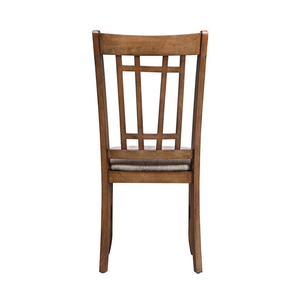 Liberty Furniture - Santa Rosa Lattice Back Side Chair in Antique Honey - 227-C9201S veiw 5