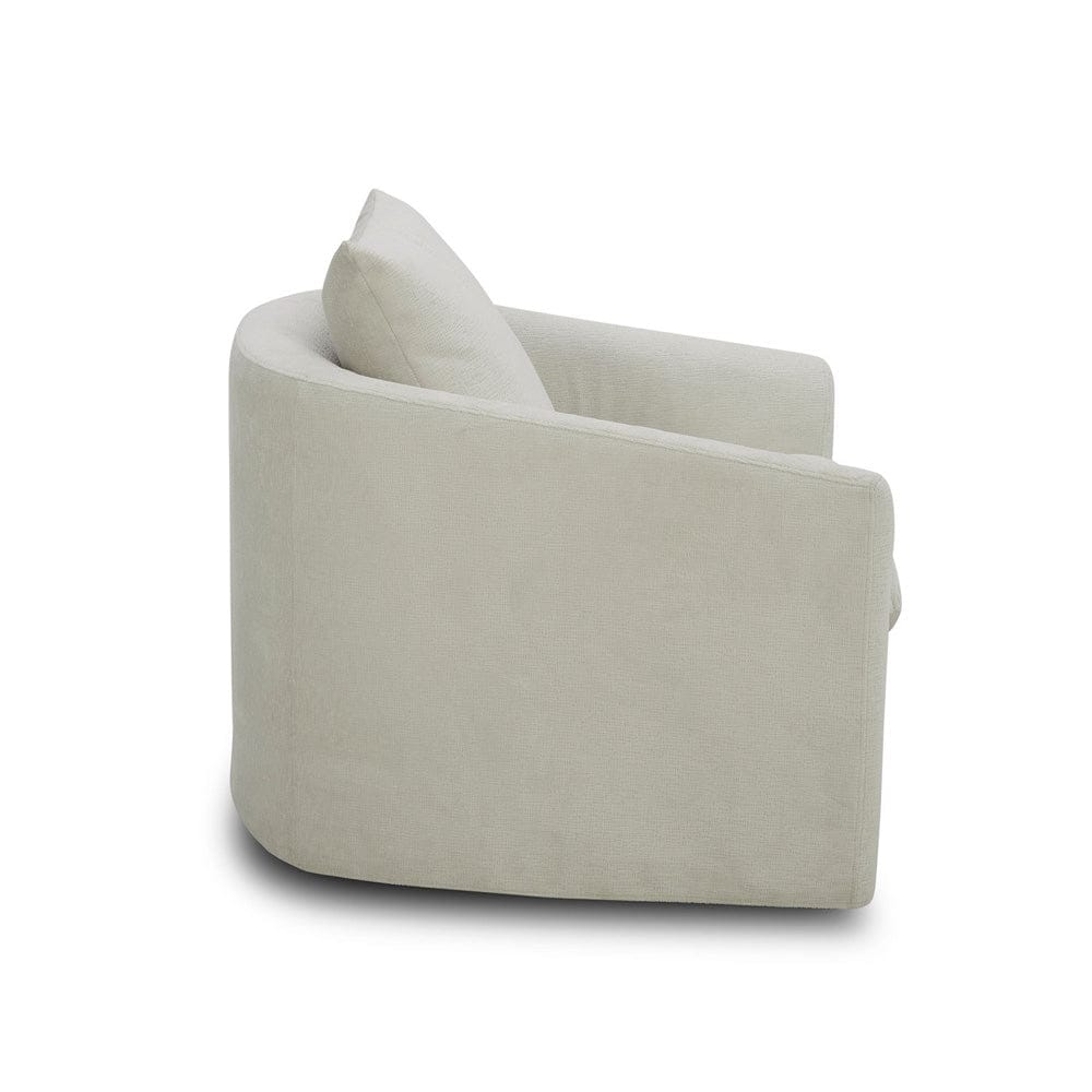 Liberty Furniture - Saxton - Uph Swivel Accent Chair - Ivory in White - 712-ACH15-T view 5