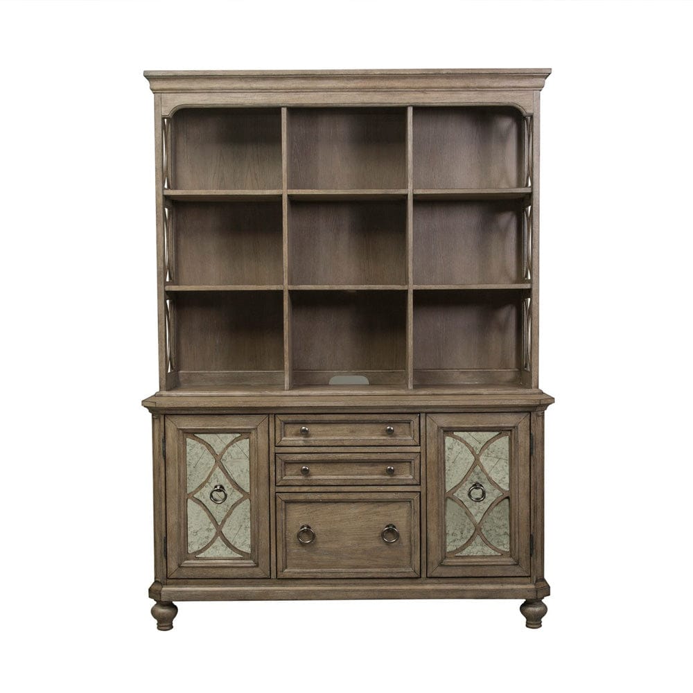 Liberty Furniture - Simply Elegant - Credenza & Hutch Set in Brown - 412-HOJ-CHS view 1