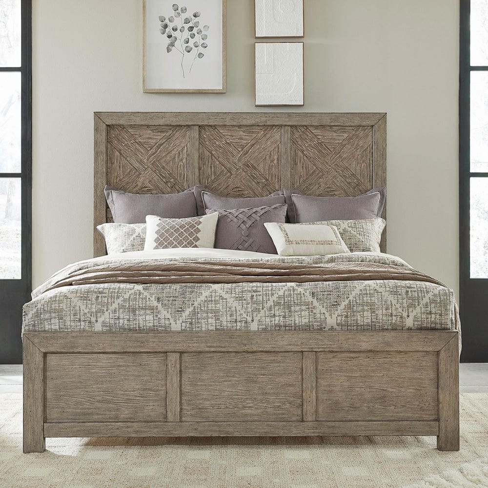 Liberty Furniture - Skyview Lodge - King Panel Bed in Brown - 906-BR-KPB view 1