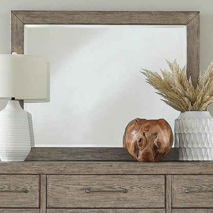 Liberty Furniture - Skyview Lodge - Landscape Mirror in Brown - 906-BR51 view 2