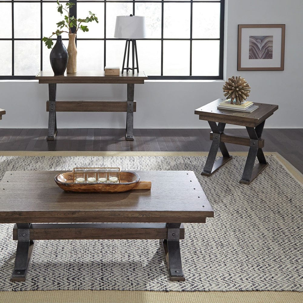 Liberty Furniture - Sonoma Road - 3 Piece Set (1-Cocktail 2-End Tables) in Brown - 473-OT-3PCS view 2