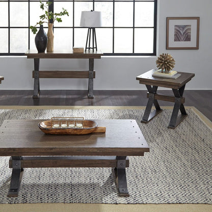 Liberty Furniture - Sonoma Road - 3 Piece Set (1-Cocktail 2-End Tables) in Brown - 473-OT-3PCS view 2