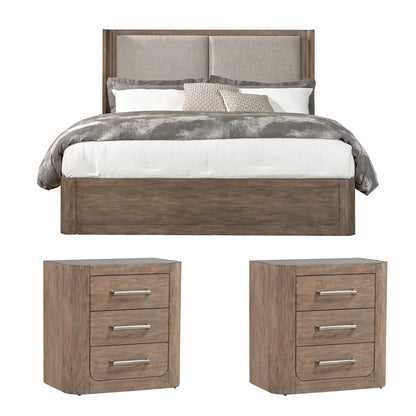 Liberty Furniture - South Bend King Shelter Bed, 2 Night Stands - 306-BR-KSH2NS view 1