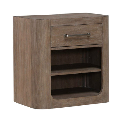 Liberty Furniture - South Bend - Open Nightstand w/ Charging Station in Brown - 306-BR62 view 2