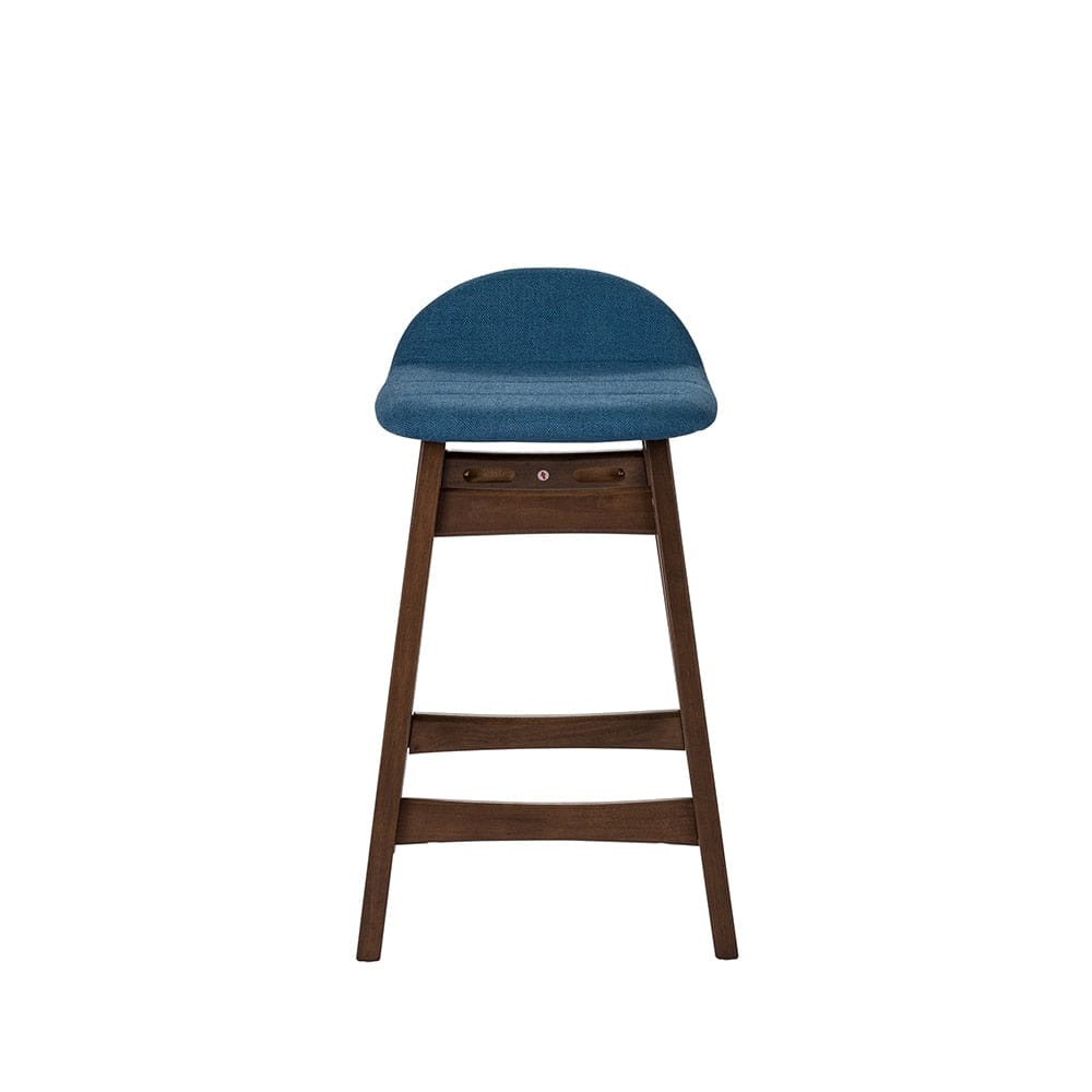 Liberty Furniture - Space Savers 24 Inch Counter Chair - Blue  in Satin Walnut - 198-B650124-BU veiw 3