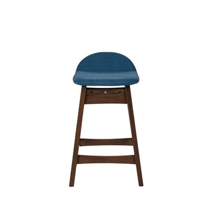 Liberty Furniture - Space Savers 24 Inch Counter Chair - Blue  in Satin Walnut - 198-B650124-BU veiw 3