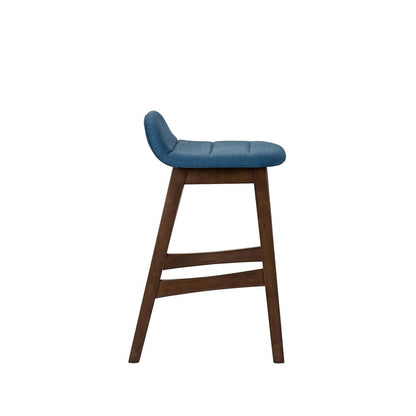 Liberty Furniture - Space Savers 24 Inch Counter Chair - Blue  in Satin Walnut - 198-B650124-BU veiw 4