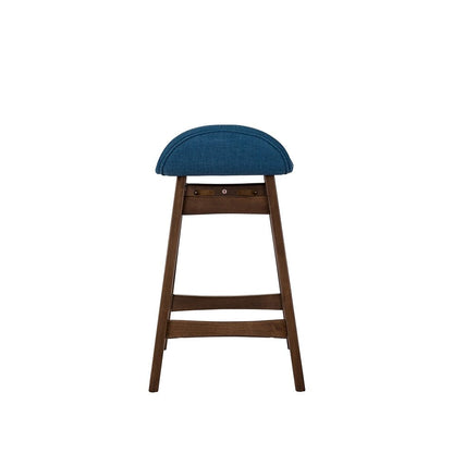 Liberty Furniture - Space Savers 24 Inch Counter Chair - Blue  in Satin Walnut - 198-B650124-BU veiw 5