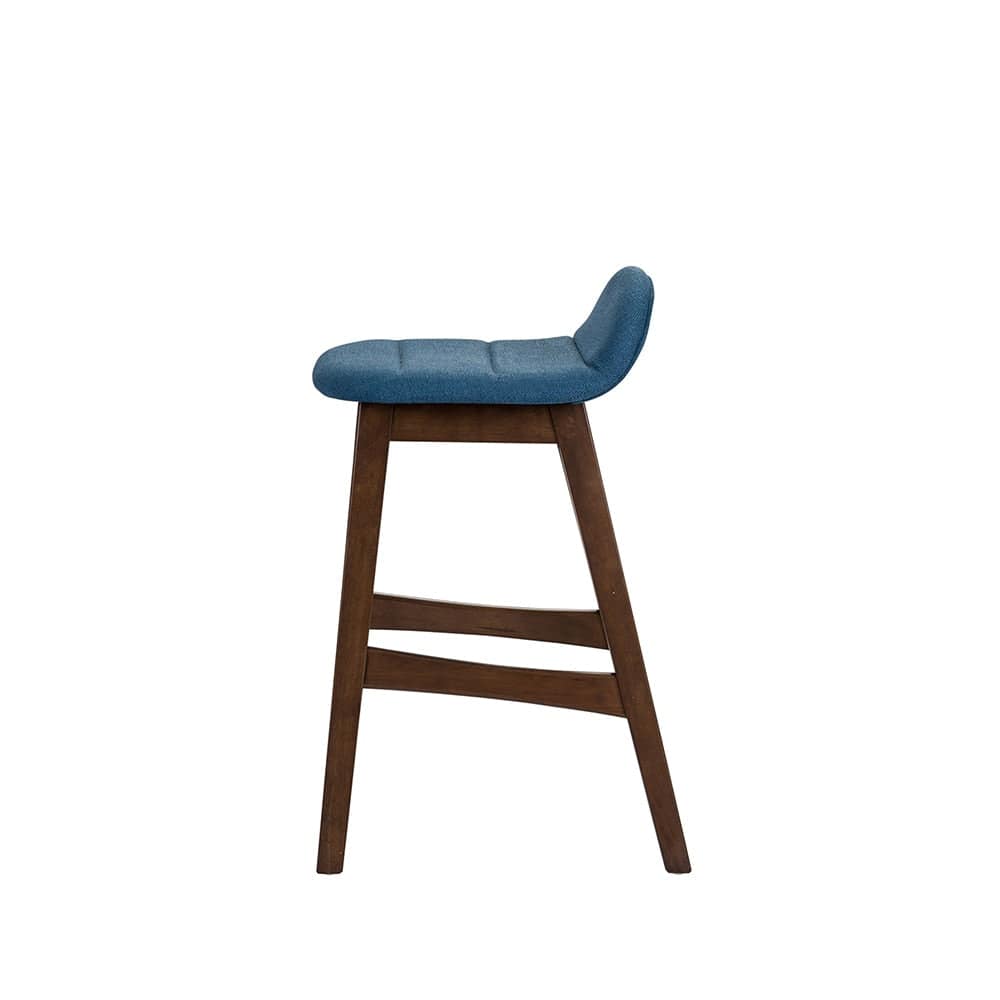 Liberty Furniture - Space Savers 24 Inch Counter Chair - Blue  in Satin Walnut - 198-B650124-BU veiw 6