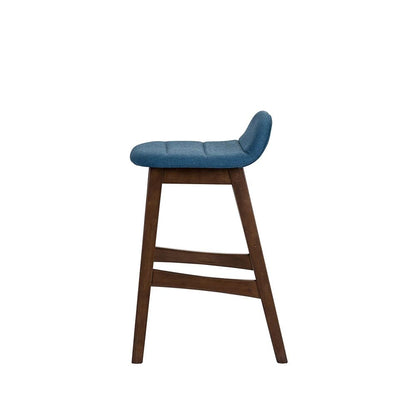 Liberty Furniture - Space Savers 24 Inch Counter Chair - Blue  in Satin Walnut - 198-B650124-BU veiw 6