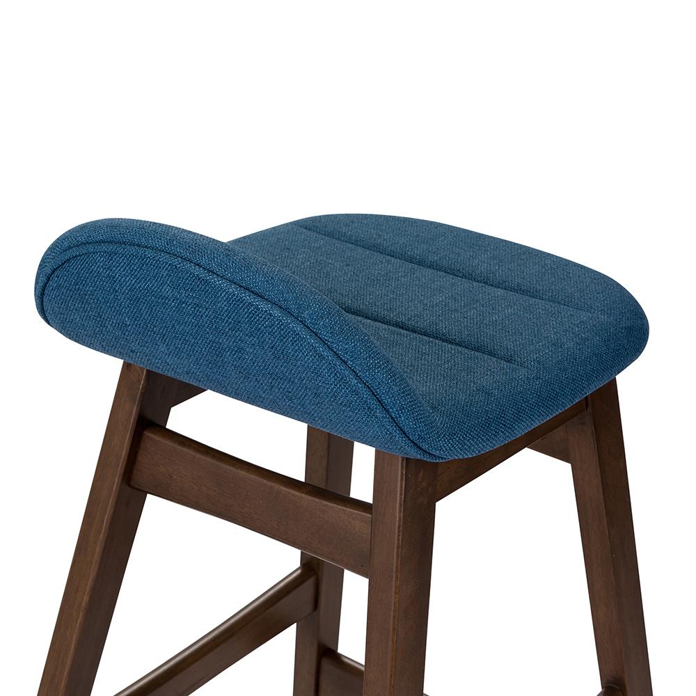 Liberty Furniture - Space Savers 24 Inch Counter Chair - Blue  in Satin Walnut - 198-B650124-BU veiw 7