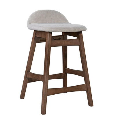 Liberty Furniture - Space Savers 24 Inch Counter Chair - Light Tan  in Satin Walnut - 198-B650124-TN veiw 2