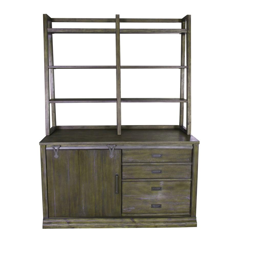 Liberty Furniture - Stone Brook 5 Piece Desk - 466-HOJ-5PD veiw 3