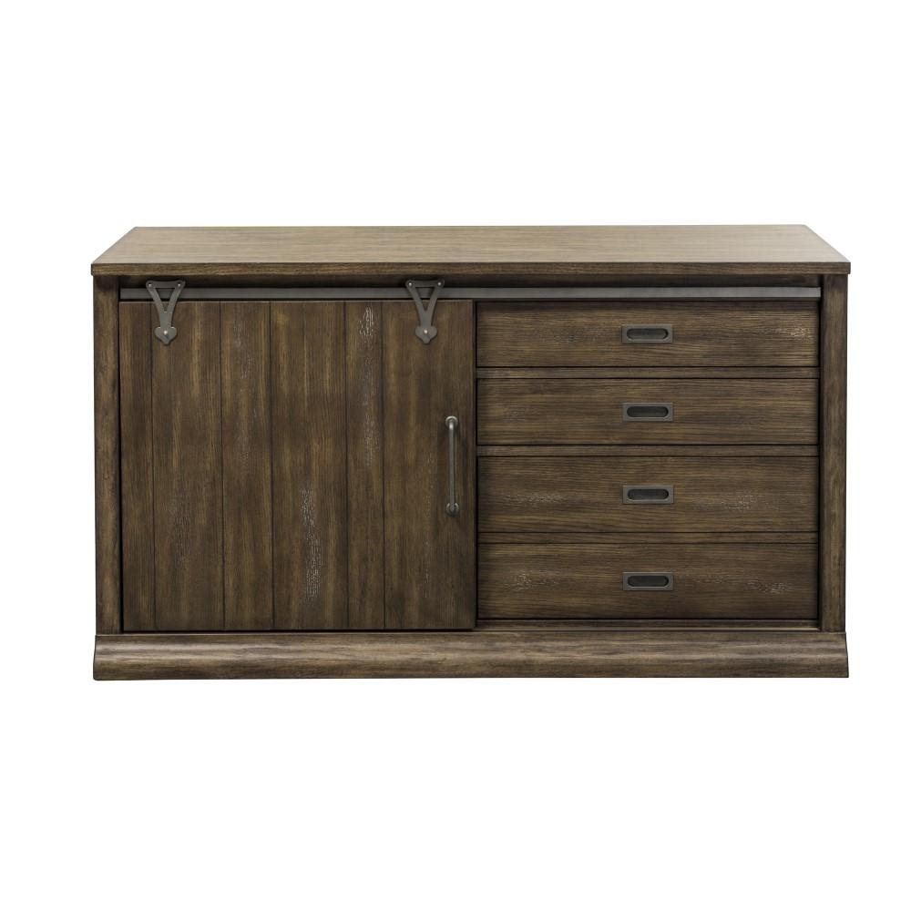 Liberty Furniture - Stone Brook Jr Executive Credenza - 466-HOJ-JEC veiw 2
