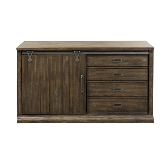 Liberty Furniture - Stone Brook Jr Executive Credenza - 466-HOJ-JEC veiw 2