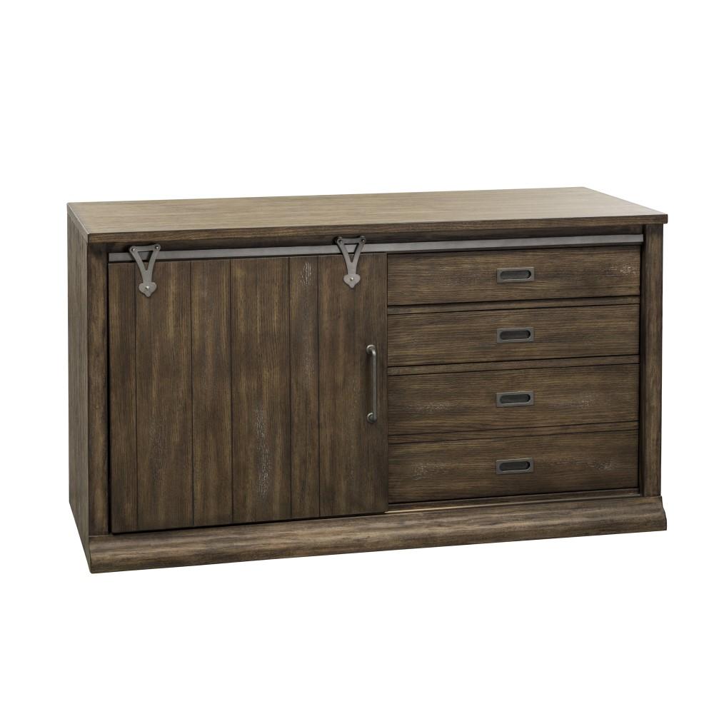 Liberty Furniture - Stone Brook Jr Executive Credenza - 466-HOJ-JEC veiw 3
