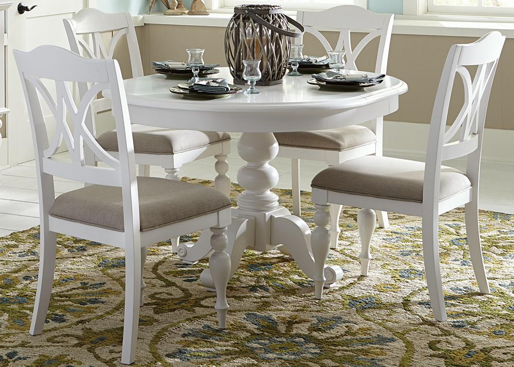 Liberty Furniture - Summer House I 5 Piece Pedestal Table Set - 607-CD-5PDS veiw 1