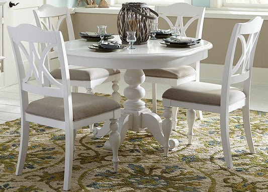 Liberty Furniture - Summer House I 5 Piece Pedestal Table Set - 607-CD-5PDS veiw 1