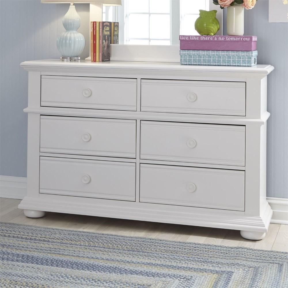 Liberty Furniture - Summer House 6 Drawer Dresser - 607-BR30 veiw 7