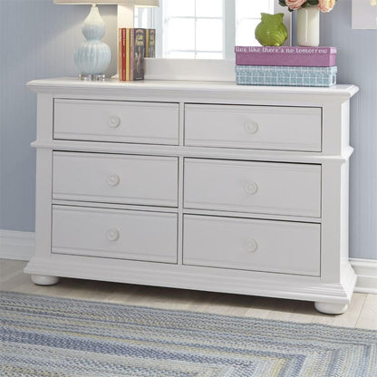 Liberty Furniture - Summer House 6 Drawer Dresser - 607-BR30 veiw 7