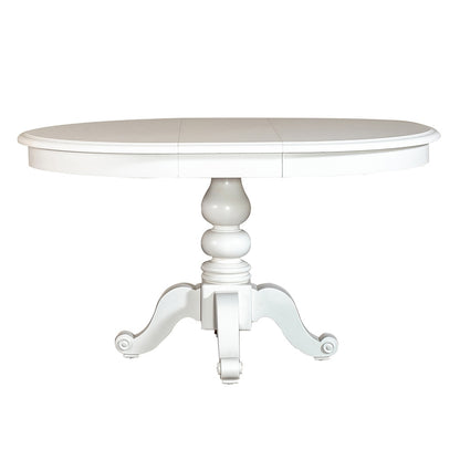 Liberty Furniture - Summer House Round Pedestal Table in Oyster White - 607-CD-PDS veiw 3