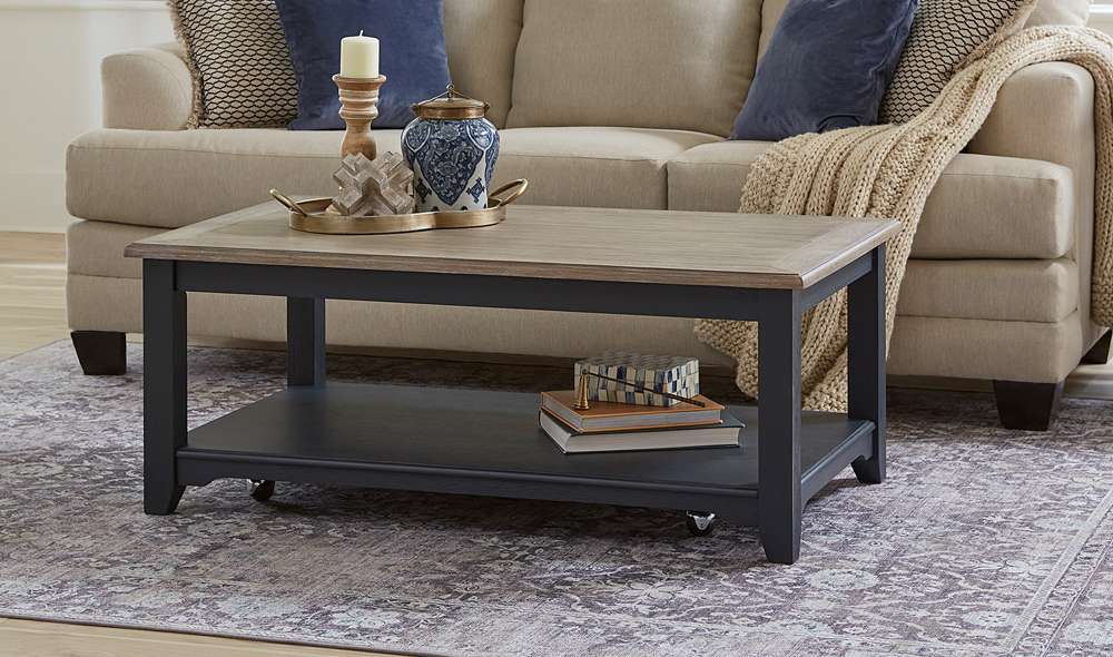 Liberty Furniture - Summerville Rectangular Cocktail Table Navy - 171NY-OT1010 veiw 1