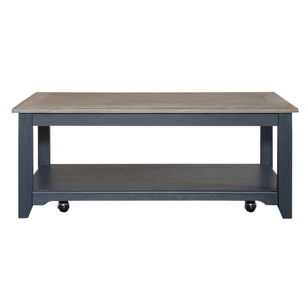 Liberty Furniture - Summerville Rectangular Cocktail Table Navy - 171NY-OT1010 veiw 3