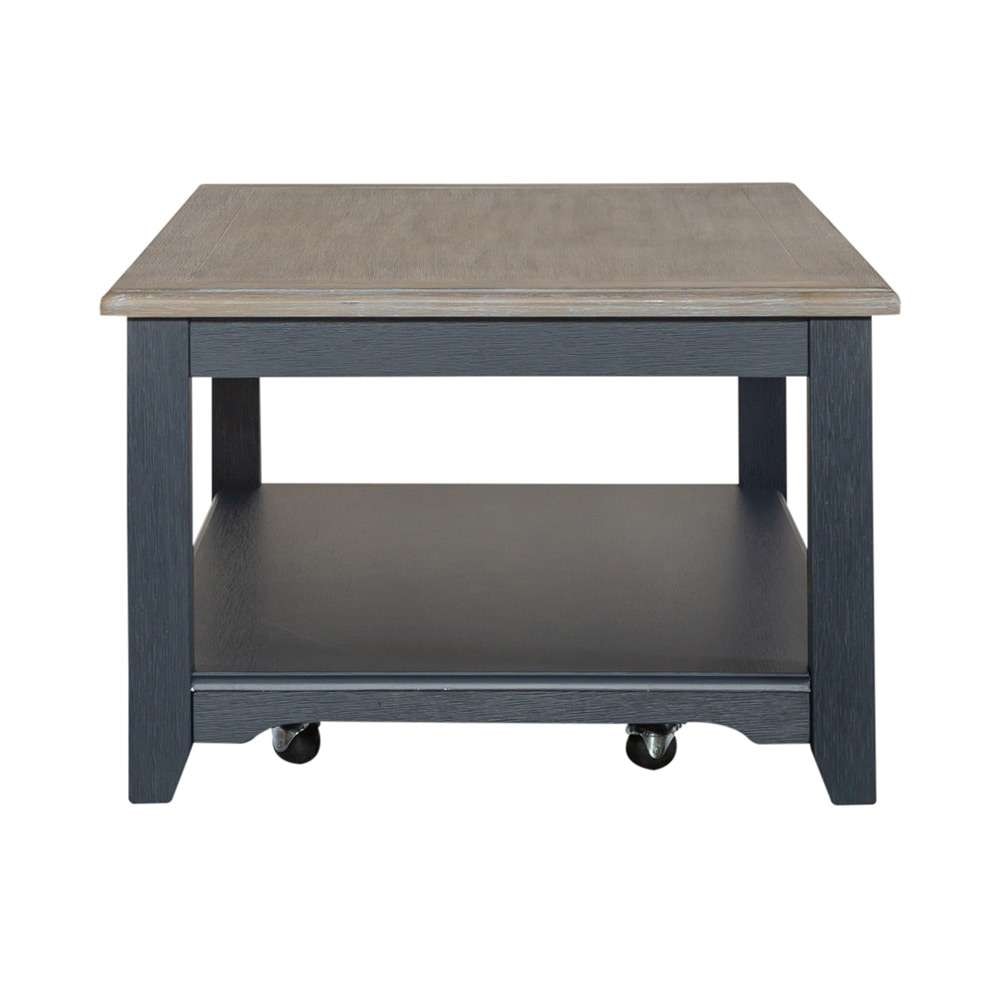 Liberty Furniture - Summerville Rectangular Cocktail Table Navy - 171NY-OT1010 veiw 4