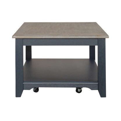 Liberty Furniture - Summerville Rectangular Cocktail Table Navy - 171NY-OT1010 veiw 4