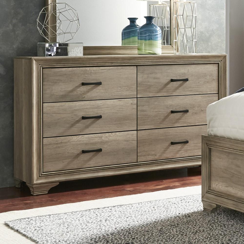 Liberty Furniture - Sun Valley 6 Drawer Dresser - 439-BR31 veiw 2